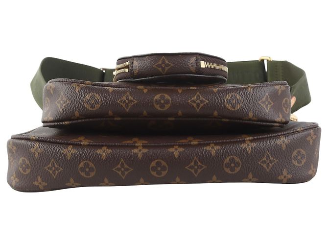 Louis Vuitton Borsa a tracolla Monogram Multi Pochette Accessories Khaki - vista 6