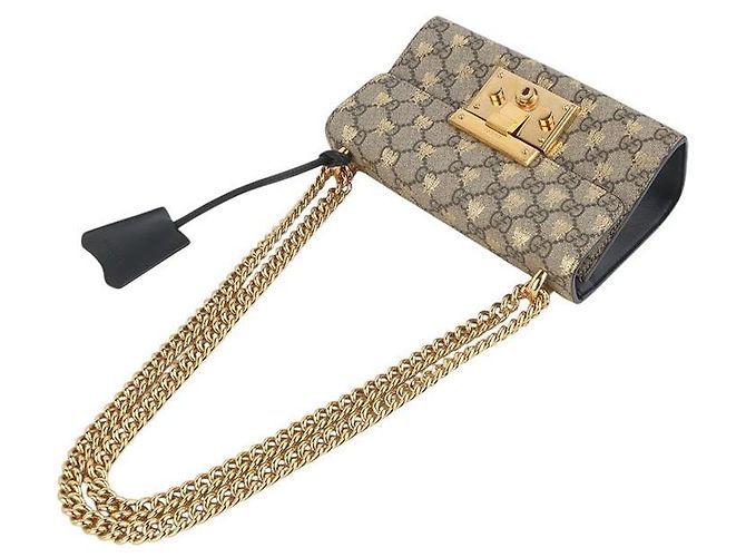 Gucci Supreme Padlock Small Shoulder Bag - vista 4