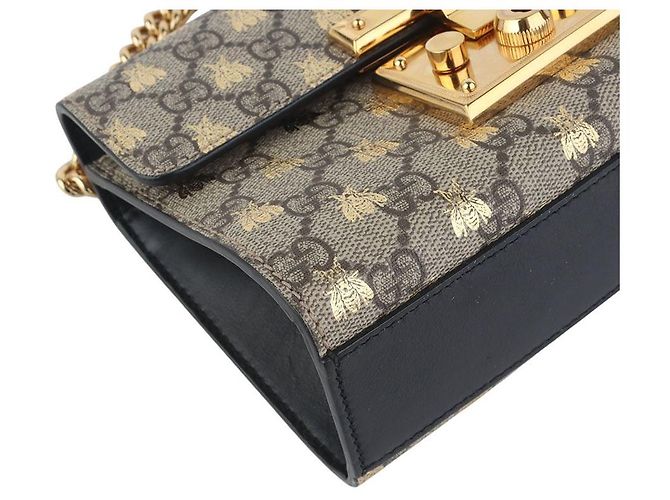 Gucci Supreme Padlock Small Shoulder Bag - vista 5