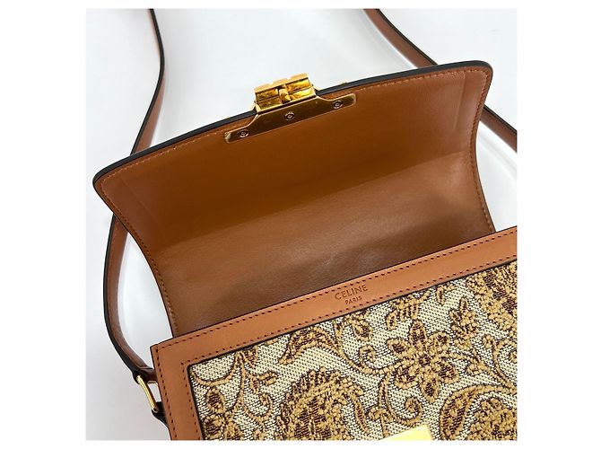 Céline Borsa a tracolla e crossbody Triumph in tela da donna - vista 6