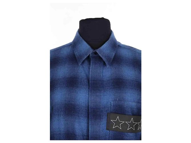 Camicia Givenchy in cotone blu - vista 2