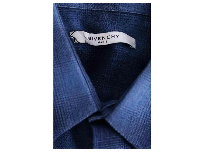 Camicia Givenchy in cotone blu - vista 5