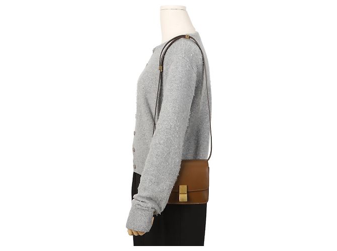 Céline Borsa a tracolla piccola in pelle Classic Box Camel - vista 10
