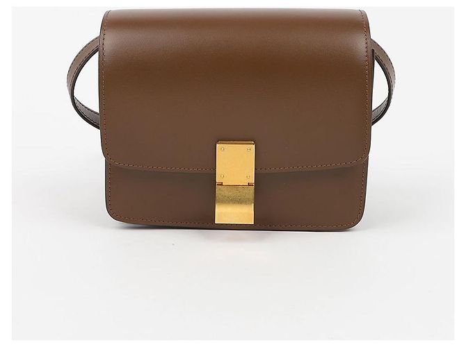 Céline Borsa a tracolla piccola in pelle Classic Box Camel - vista 2