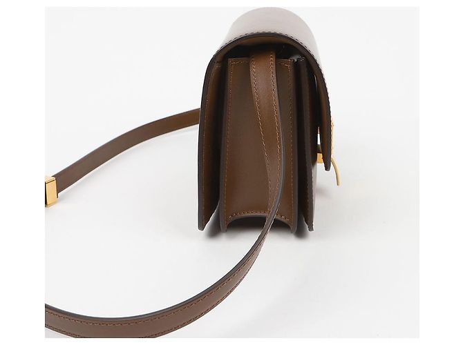 Céline Borsa a tracolla piccola in pelle Classic Box Camel - vista 5