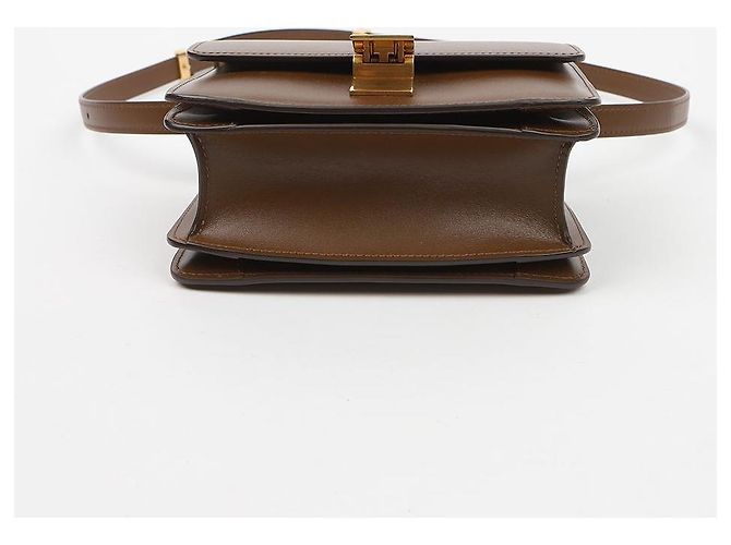 Céline Borsa a tracolla piccola in pelle Classic Box Camel - vista 6