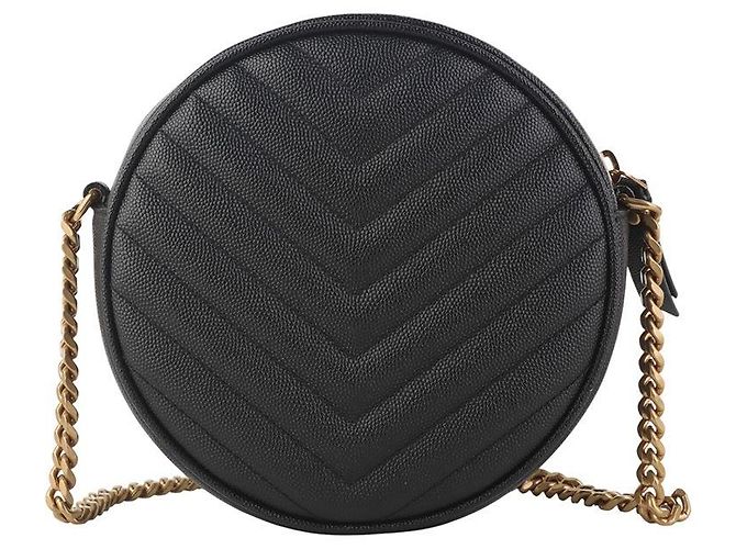 Autre Marque Monogram Chevron Vinyl Runde Camera Bag - Ansicht 3
