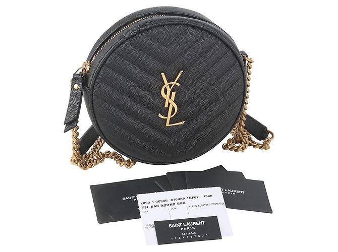 Autre Marque Monogram Chevron Vinyl Runde Camera Bag - Ansicht 8