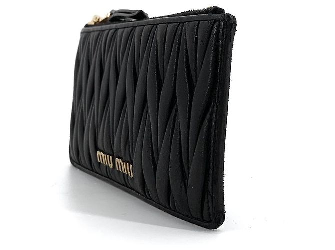 Miu Miu Kartenetui mit goldenem Logo - Ansicht 11