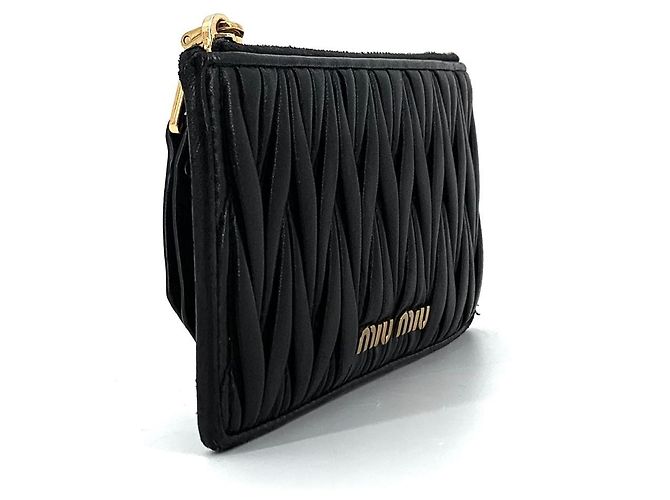 Miu Miu Kartenetui mit goldenem Logo - Ansicht 12