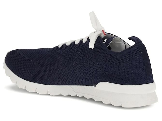Sneakers Kiton Knit Fit Blu Navy - vista 9