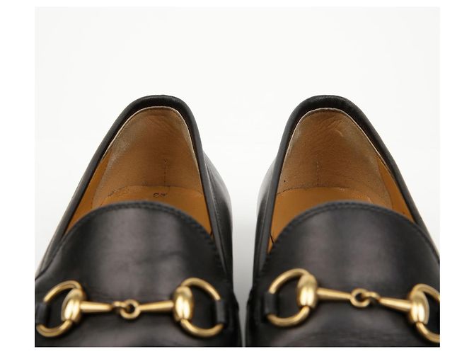 Gucci Mocassino in pelle Horsebit Nero - vista 5