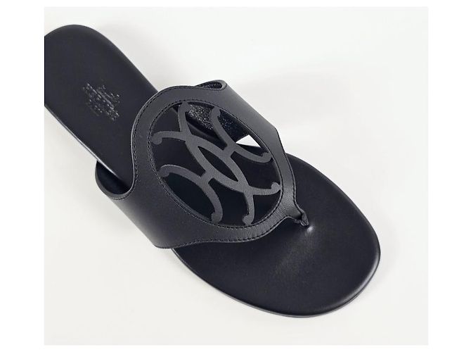 Hermès Sandali ciabatte da donna Noir - vista 13