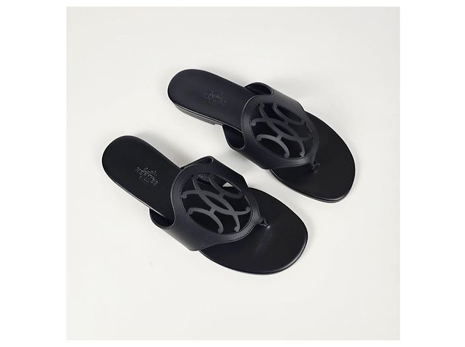 Hermès Sandali ciabatte da donna Noir - vista 8