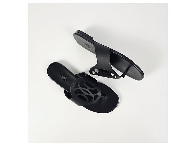 Hermès Sandali ciabatte da donna Noir - vista 9