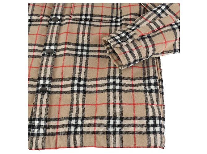 Burberry Sovracamicia vintage in lana e cotone a quadri Taglia - vista 5