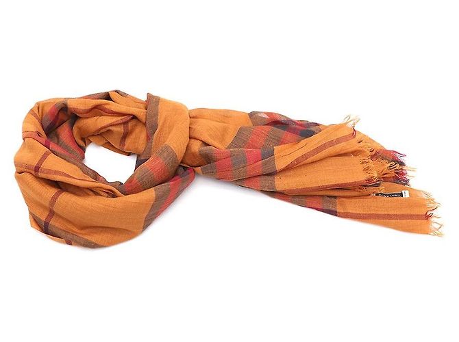 Burberry Sciarpa in lana e seta a quadri - vista 2