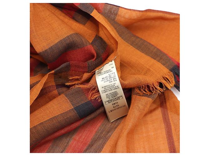 Burberry Sciarpa in lana e seta a quadri - vista 3