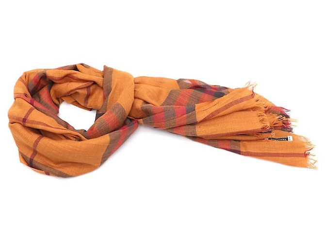 Burberry Sciarpa in lana e seta a quadri - vista 7