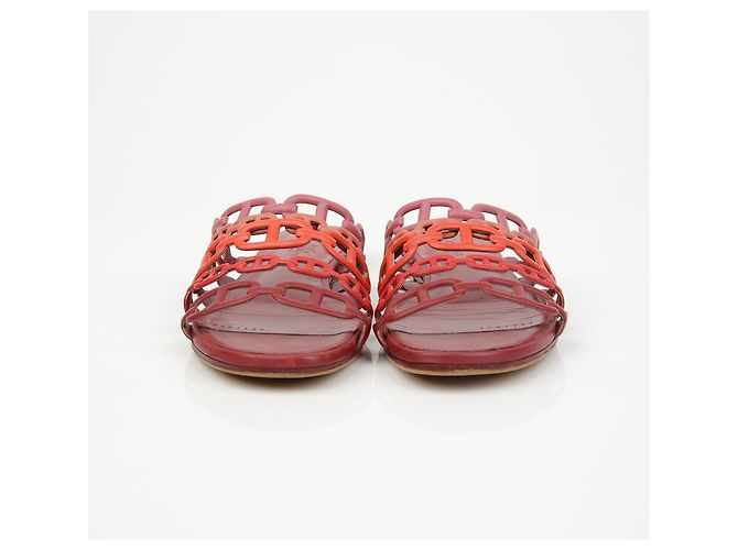 Sandali Talassa Hermès in pelle marrone - vista 7