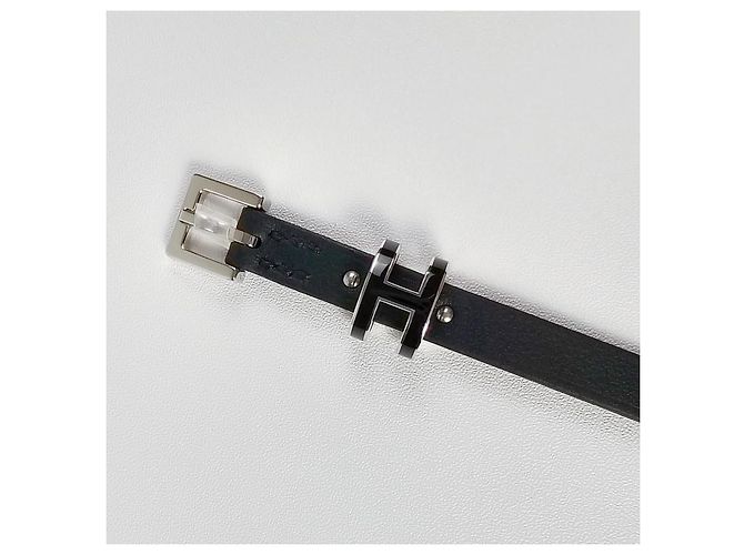 Hermès Bracciale Pop Double Tour da donna in pelle Noir - vista 9