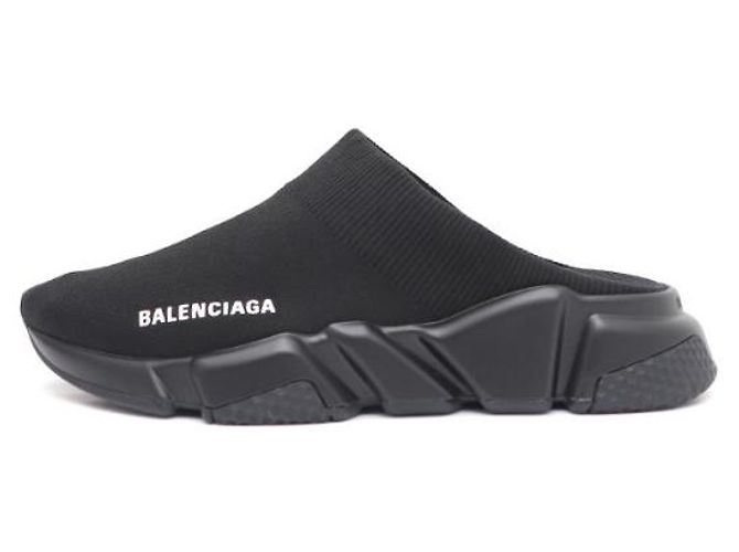 Balenciaga Mule Speed Recycled Knit Black - vista 8