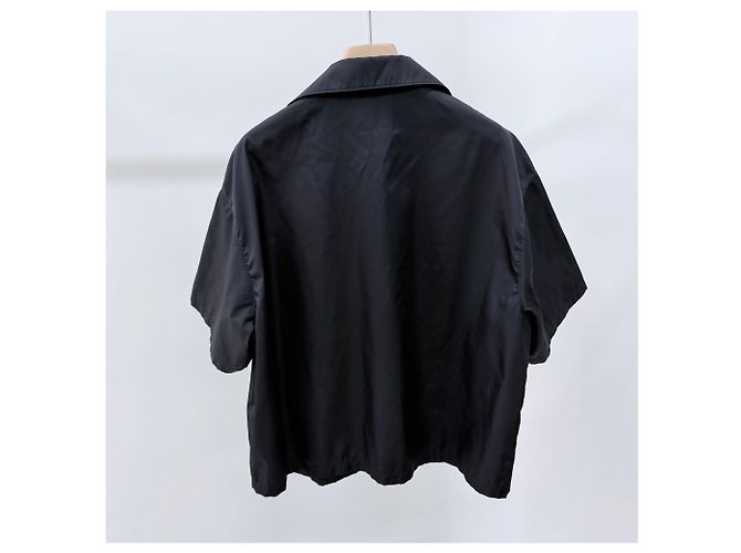 Prada Re-Nylon Kurzarmhemd Schwarz - Ansicht 4