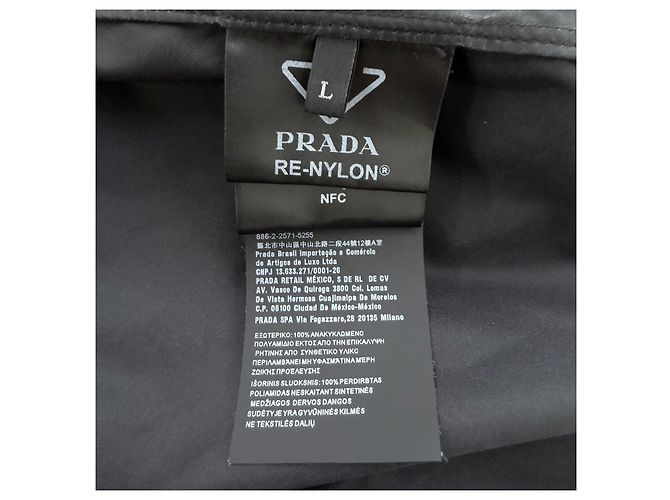 Prada Re-Nylon Kurzarmhemd Schwarz - Ansicht 6