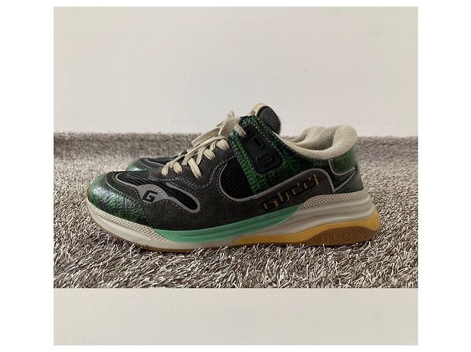 Gucci Sneakers Ultraface Crocodile - vista 4