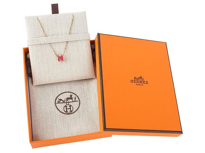 Hermès Collana Mini Rose Extreme Popash Rose Gold - vista 6