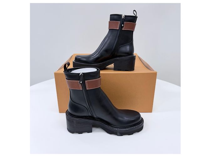 Louis Vuitton Botines Chelsea Black - vista 4