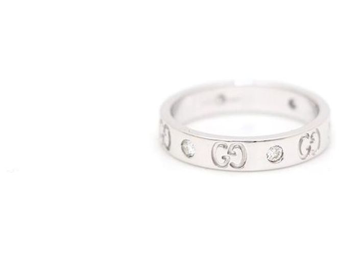 Gucci Interlocking Icon Ring aus Weißgold und Diamanten - Ansicht 2