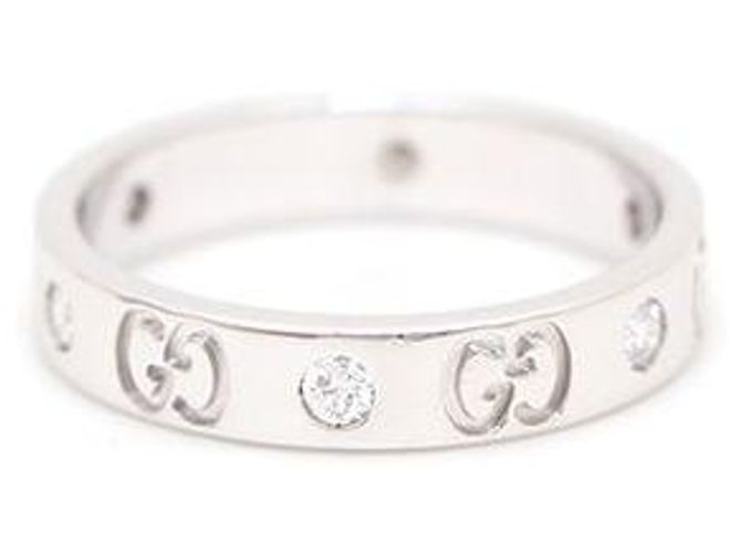 Gucci Interlocking Icon Ring aus Weißgold und Diamanten - Ansicht 3