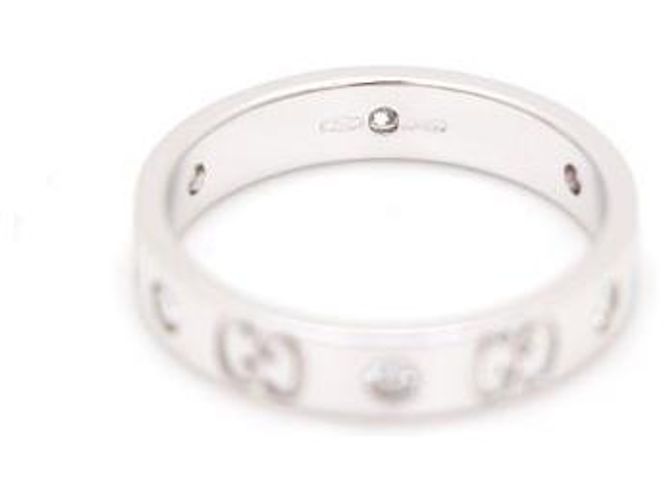 Gucci Interlocking Icon Ring aus Weißgold und Diamanten - Ansicht 5