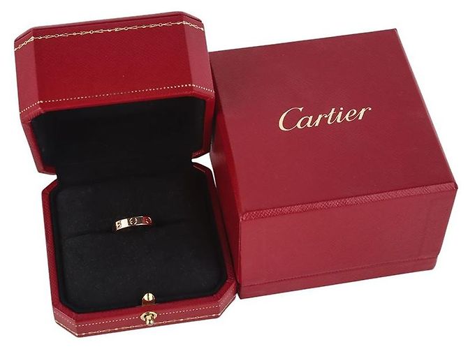 Cartier Mini Love Ring in Pink Gold Größe - Ansicht 6