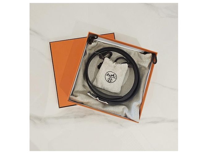 Hermès Reversible Men's Belt Black Chocolate - view 10