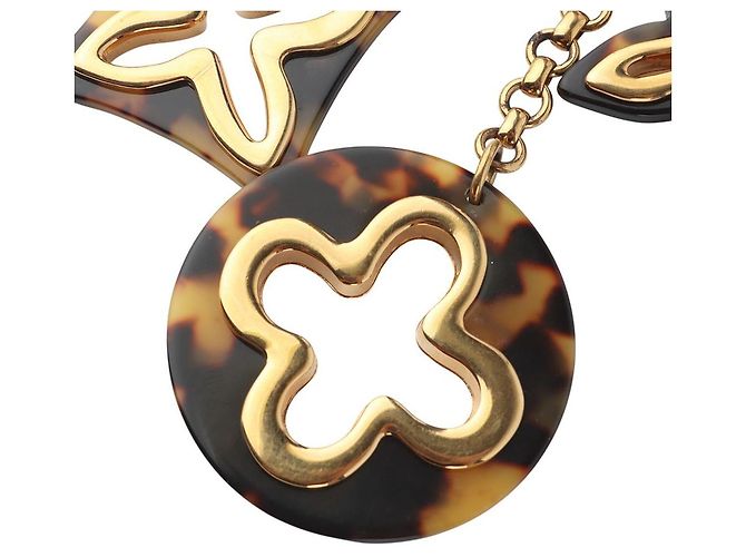 Louis Vuitton Portachiavi e ciondolo per borsa Insolence Leopard Gold Monogram Flower - vista 2