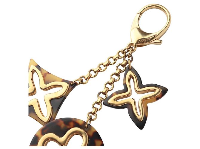 Louis Vuitton Portachiavi e ciondolo per borsa Insolence Leopard Gold Monogram Flower - vista 4