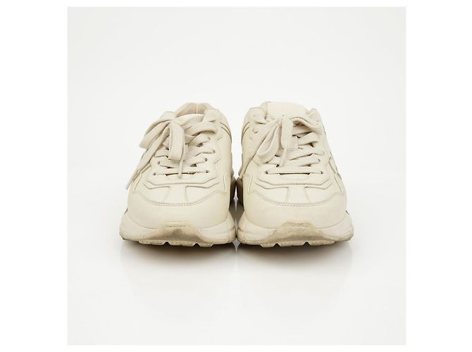 Gucci Leder-Sneaker mit Logo Ivory - Ansicht 5