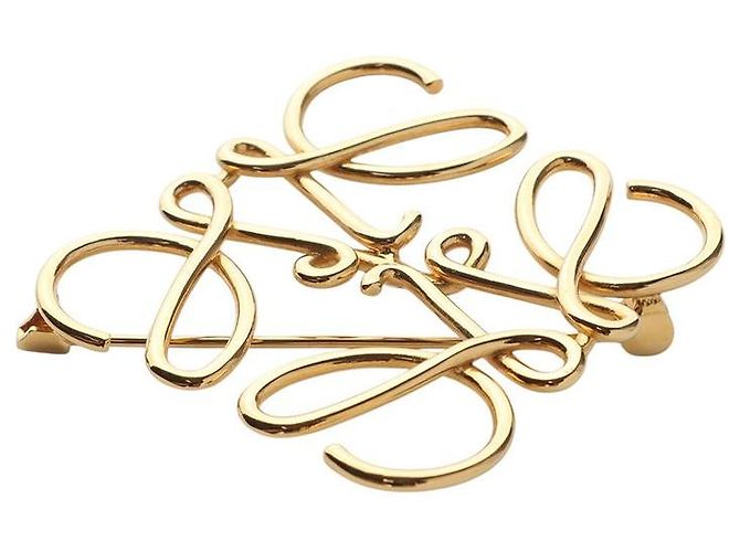 Loewe Anagram Brosche Gold - Ansicht 3