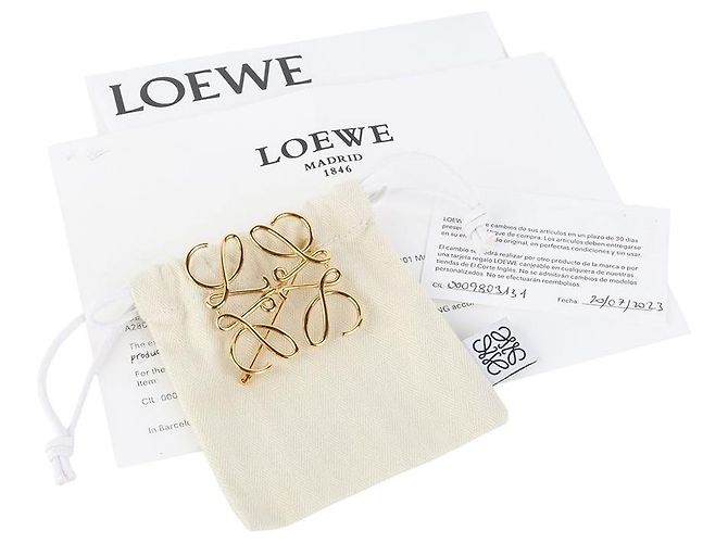 Loewe Anagram Brosche Gold - Ansicht 5
