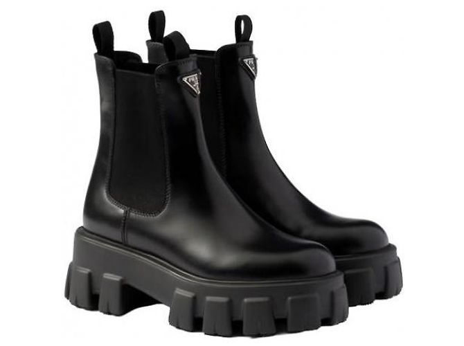 Prada Botas Chelsea de piel cepillada - vista 5