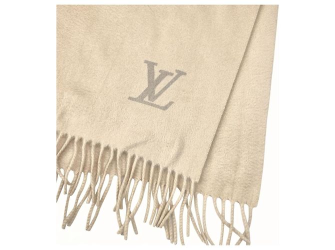 Sciarpa Louis Vuitton in cashmere avorio - vista 3