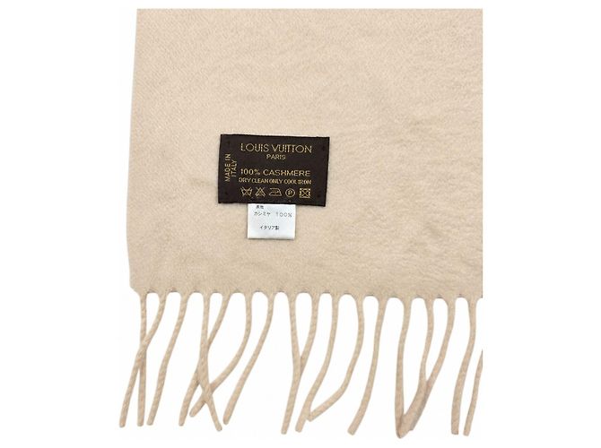 Sciarpa Louis Vuitton in cashmere avorio - vista 4