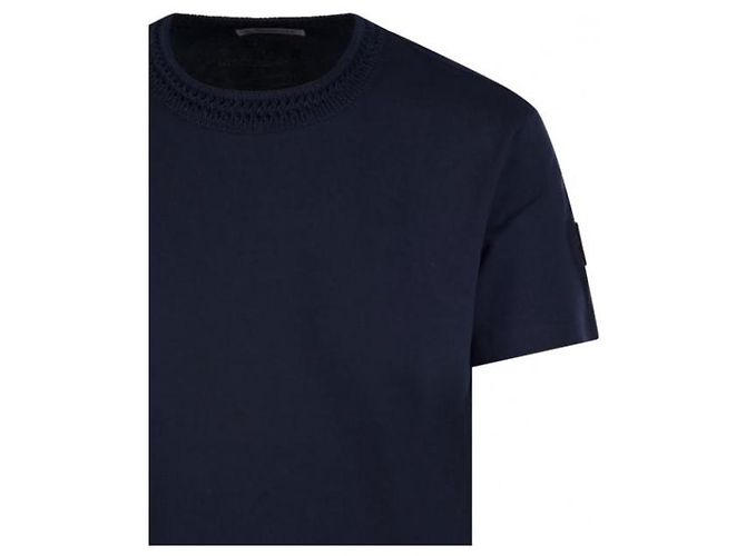 Moncler Baumwoll-T-Shirt mit Häkel-Akzenten - Ansicht 7