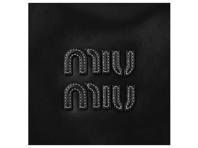 Miu Miu Ledertasche Schwarz - Ansicht 9