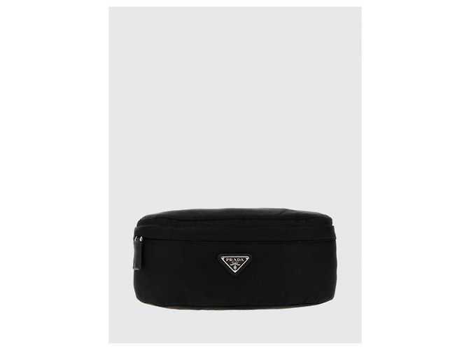 Prada Borsello Cintura con Placca Logo e Zip - vista 4