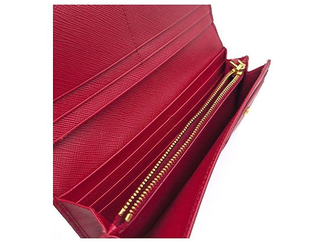 Prada Cartera larga de Saffiano Metal - vista 6