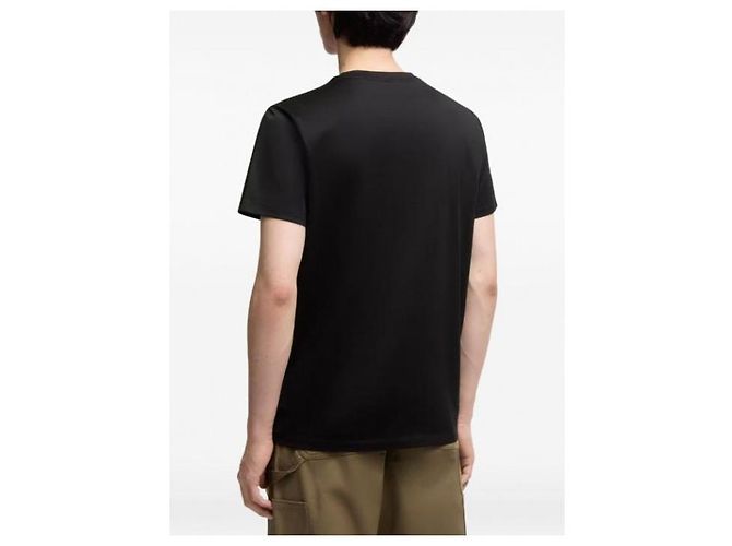 Moncler Baumwoll-T-Shirt mit doppeltem Logo-Patch - Ansicht 8
