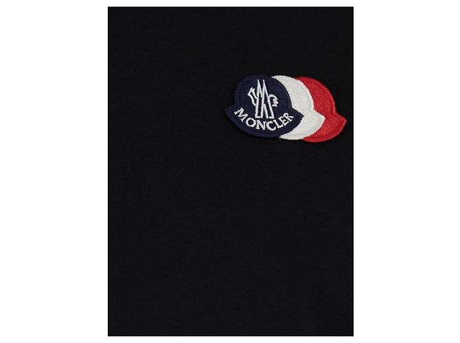 Moncler Baumwoll-T-Shirt mit besticktem Logo - Ansicht 6